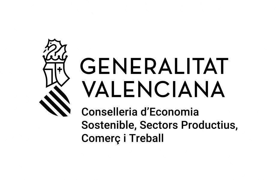 Programa de la Generalitat Valenciana para la industrialización proyecto INPYME/2018/147 gv_conselleria_economia_bn_val